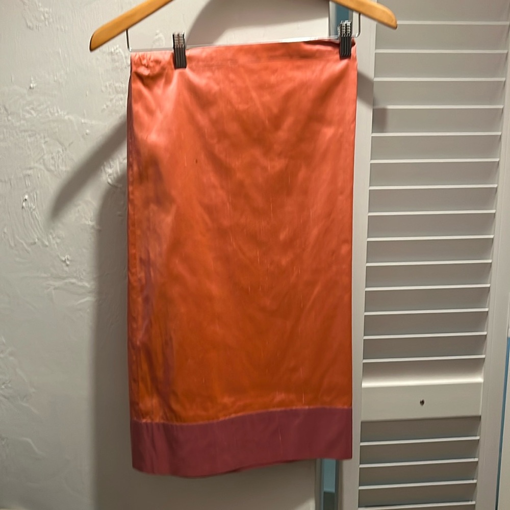 Calypso St. Barth silk wrap skirt and cashmere cropped cardigan sweater